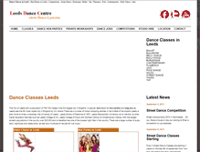 Tablet Screenshot of leedsdancecentre.co.uk